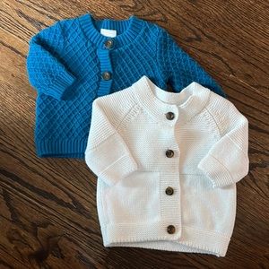 Two Hanna Andersson Baby Sweaters NWOT